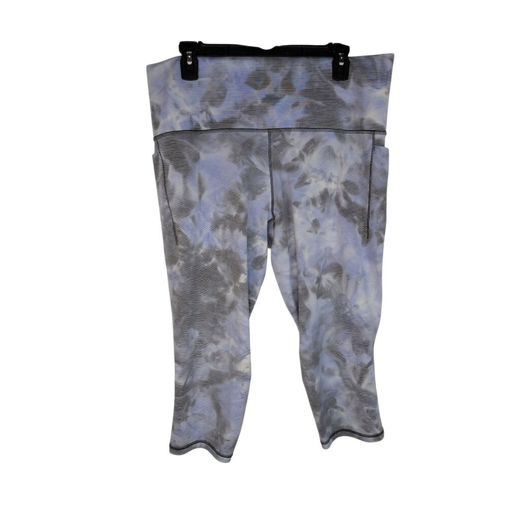 Athleta Womens Tie-Dye High-Waist Capri Leggings 2X Polyester/Nylon/Spandex